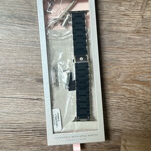 Michele silicone Black Band for Apple Watch